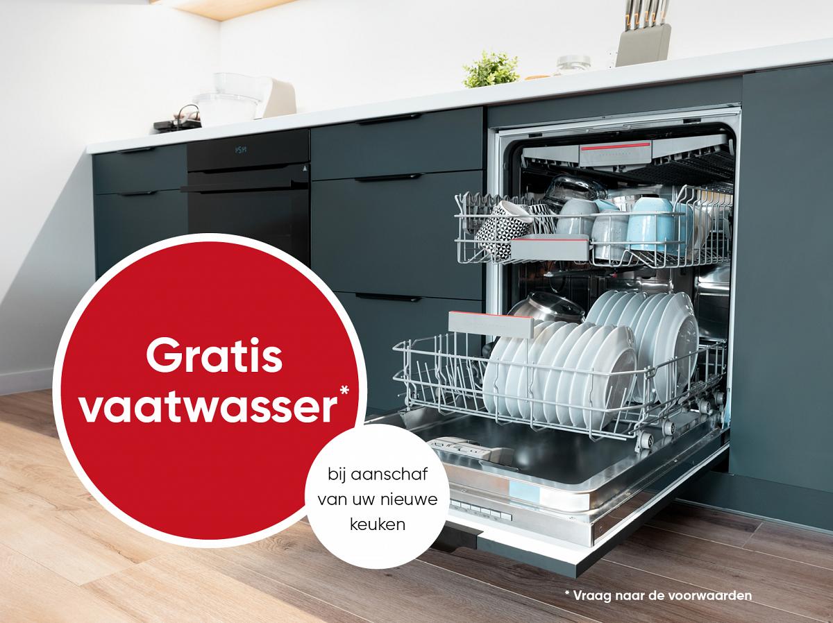 Gratis vaatwasser bij aanschaf nieuwe keuken