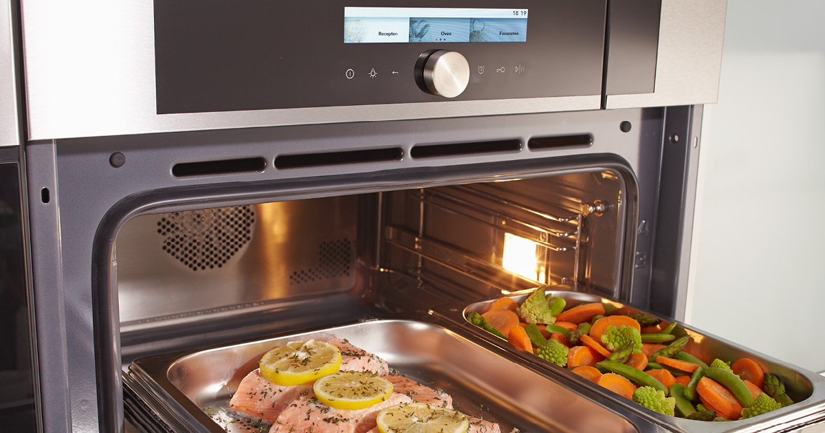 Pelgrim 3 in 1 oven. Stoomoven, Magnetron en oven in 1. Ontdek de mogelijkheden bij Keukencentrum Marssum.